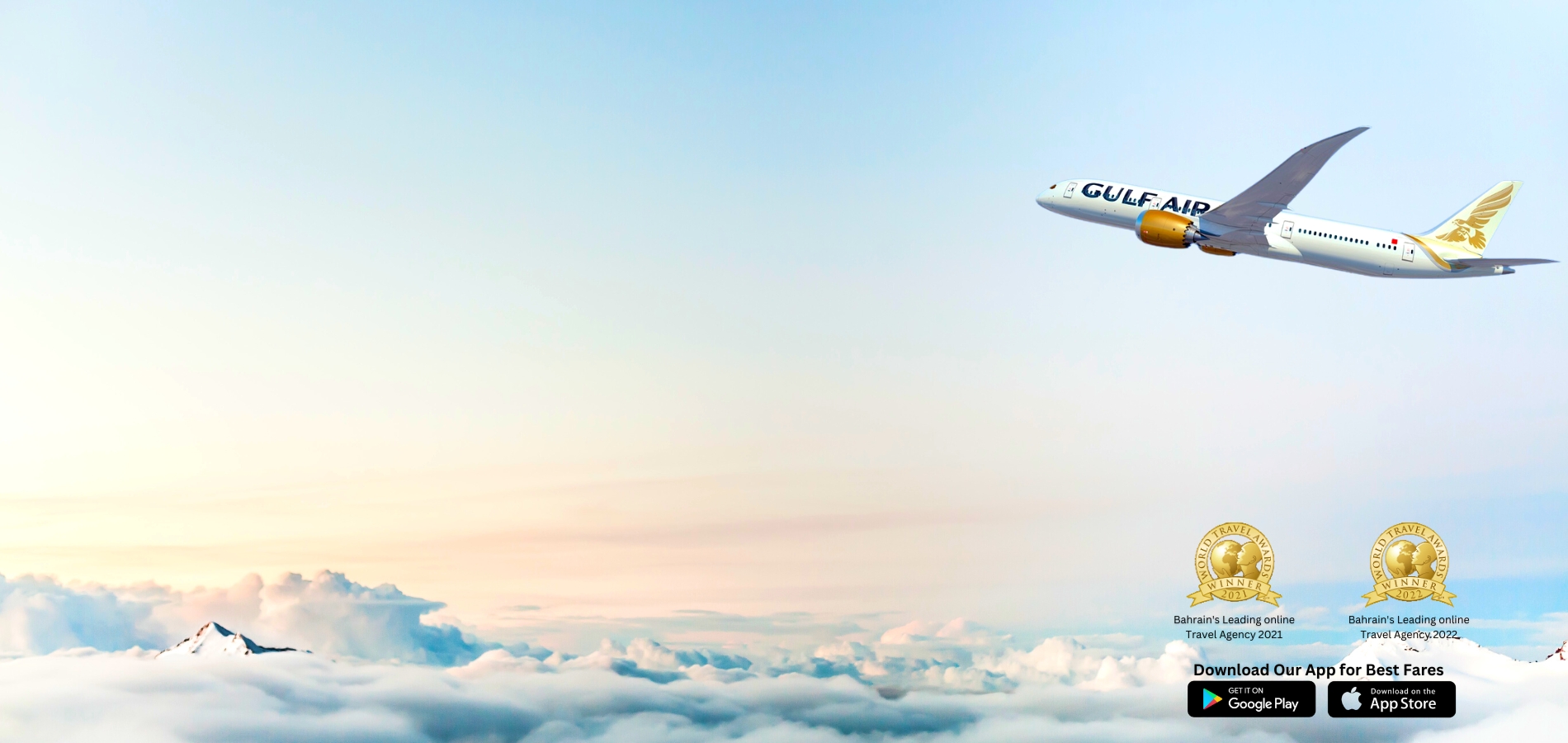 GULF AIR FLIGHT TICKET  TO WORLD